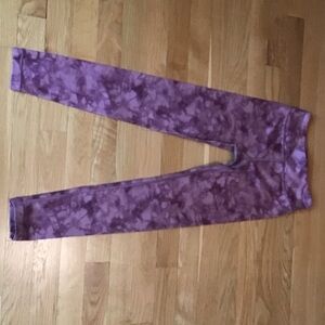 Athleta Kids Purple Patterned Leggings